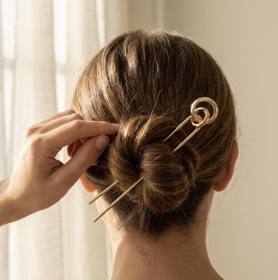 Hair Stick – French Pin, Buns, Bun Holder, Minimalist Accessory