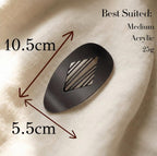 Oval Hair Claw Clip – Tortoiseshell, French Slide, Neutral Accessories, Minimalist for Women