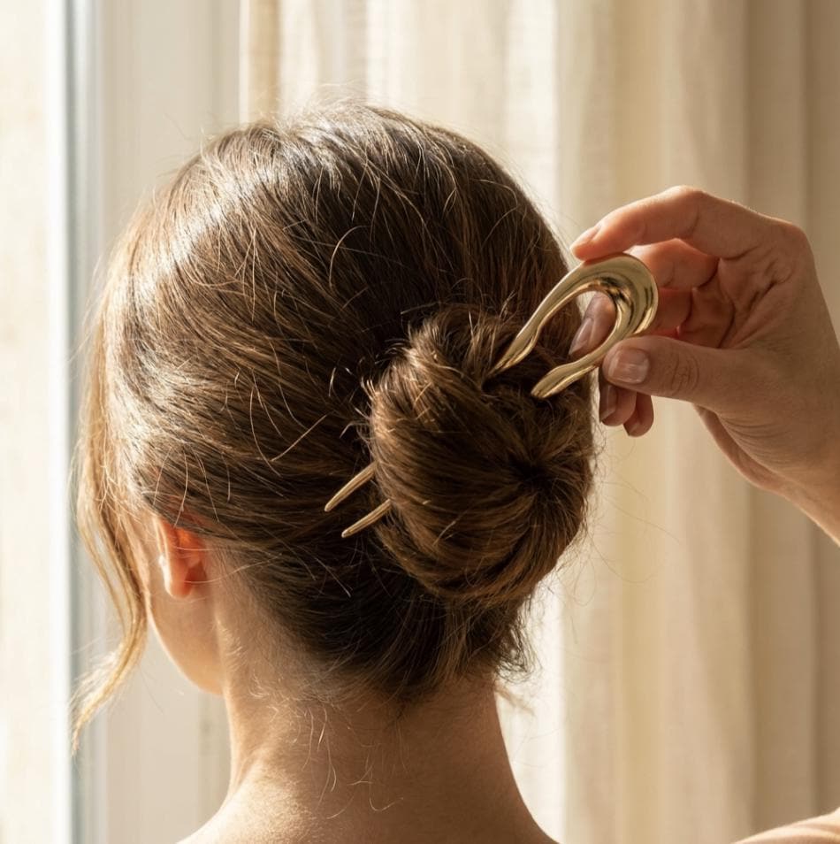 Waved Hair Pin – French Hair Accessory