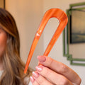French Hair Pin | Acetate Hair Fork | Amber, Green & Tortoiseshell Hair Pin |