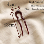 Ondulée Acrylic French Hair Pin
