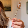 Pearl Hair Pin – Bridal Pin, Silver Hair Stick, Wedding Hair Accessory