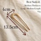 Thick Classique Metal French Hair Pin