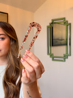 French Hair Pin | Acetate Hair Fork | Amber, Green & Tortoiseshell Hair Pin |