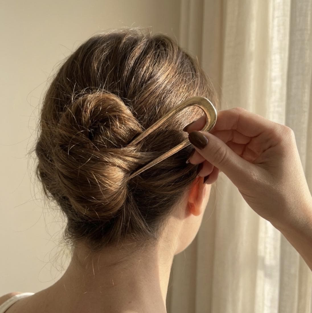 Thin Classic Metal French Hair Pin