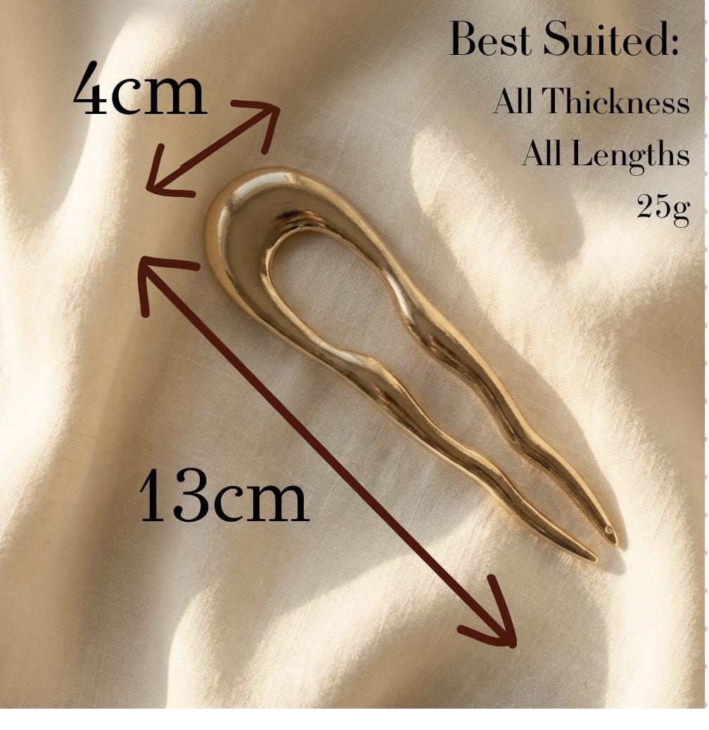 Waved Hair Pin – French Hair Accessory