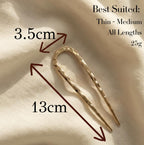 French Hair Pin - Hammered Hair Stick for Buns, Accessory
