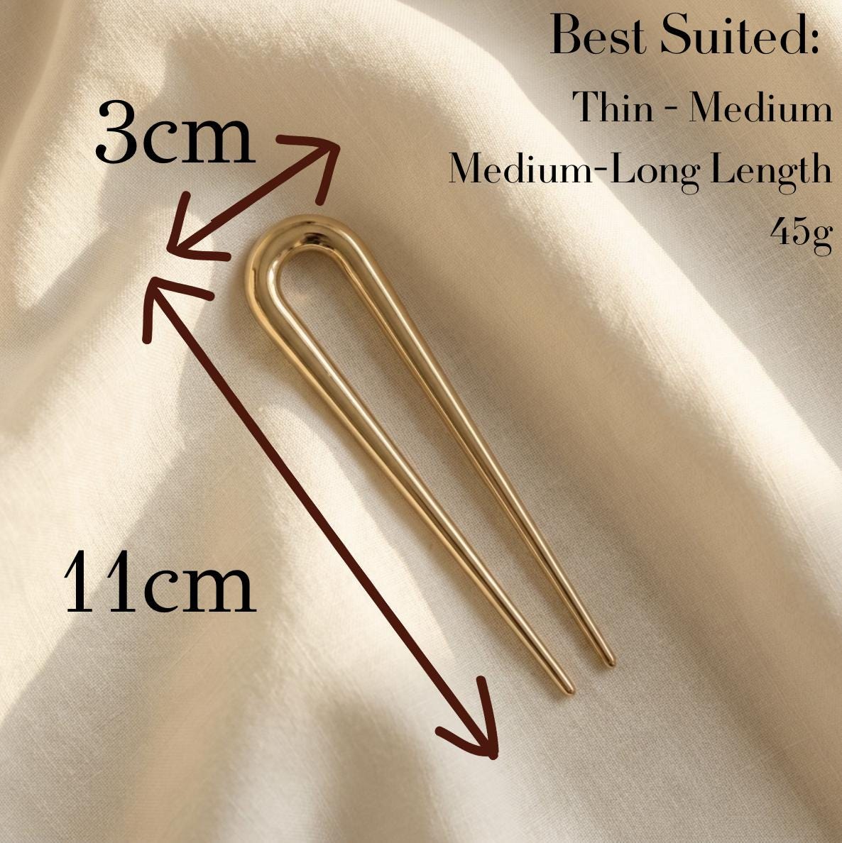 Courbée Metal Hair Pin
