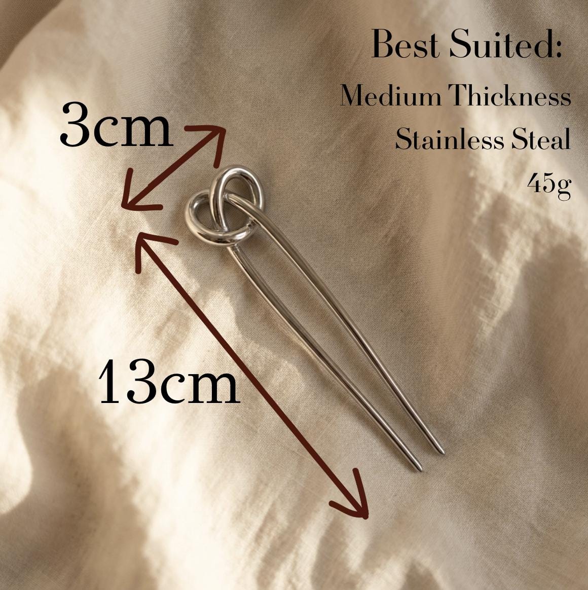 Nouée Metal French Hair Pin