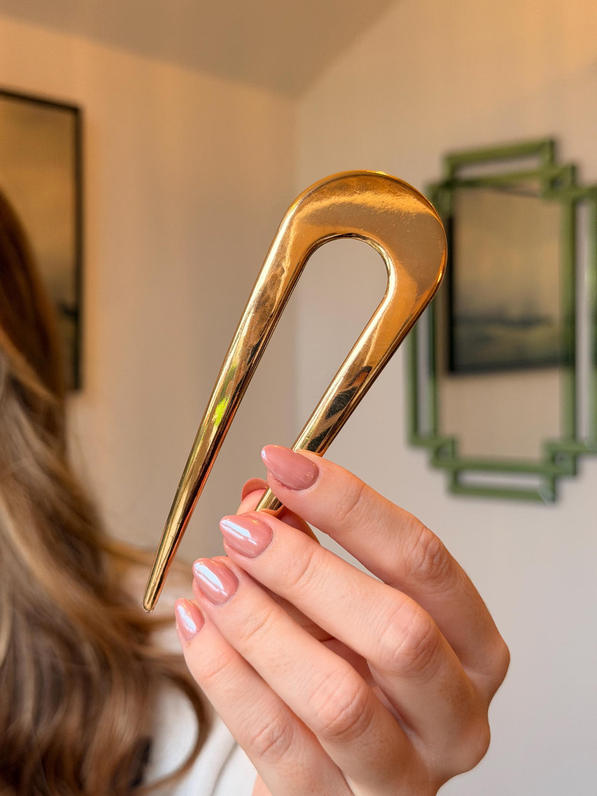 Thick Classique Metal French Hair Pin