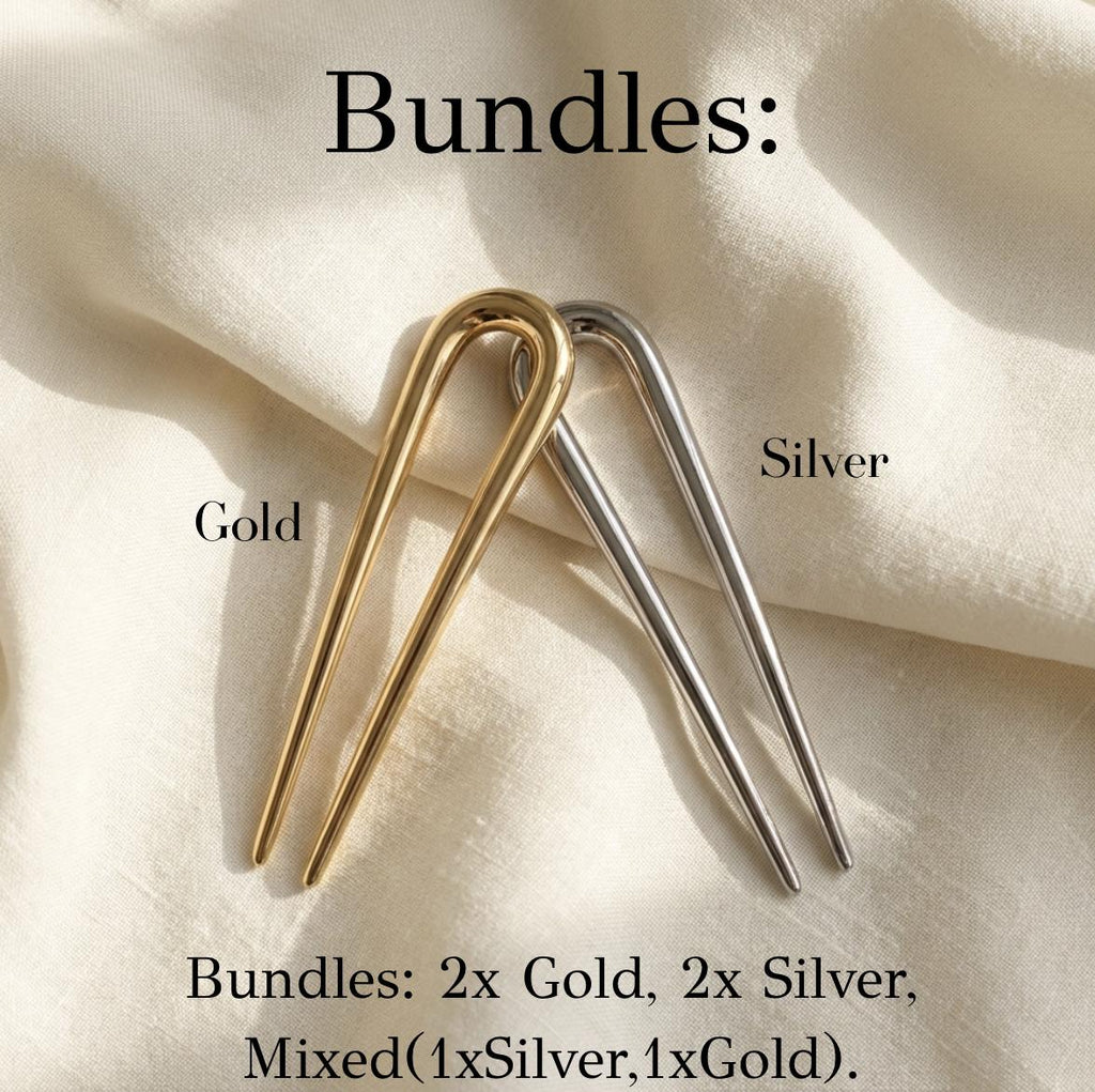 Courbée Metal Hair Pin
