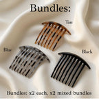 Tortoiseshell Comb, Hair Pin, Hair Fork for Buns, French Twist, Women's Accessories