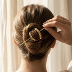 Cage Ronde Metal French Hair Pin