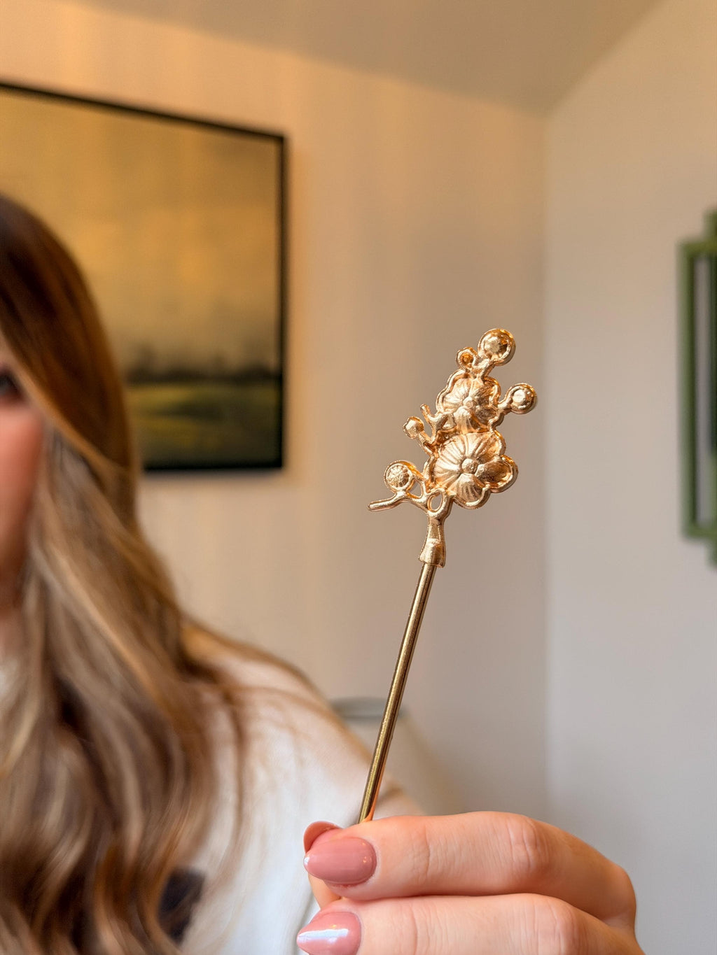 Pearl Hair Pin – Bridal Pin, Silver Hair Stick, Wedding Hair Accessory